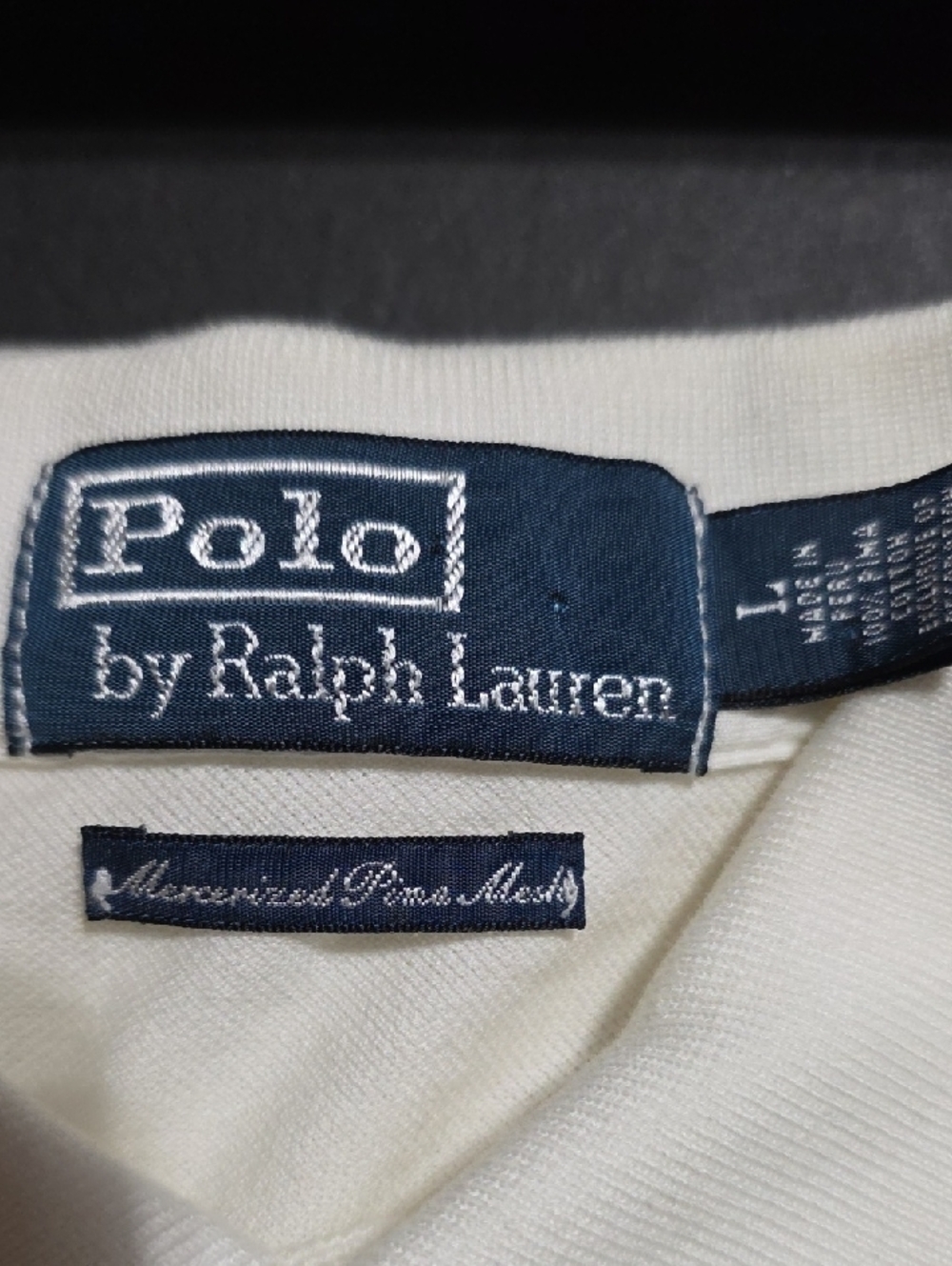 Ralph Lauren White Polo with Small Embroidered Pony - Picture 3 of 4